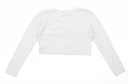 Womens UK Size M Divided by H&M Grey Cardigan Jumper