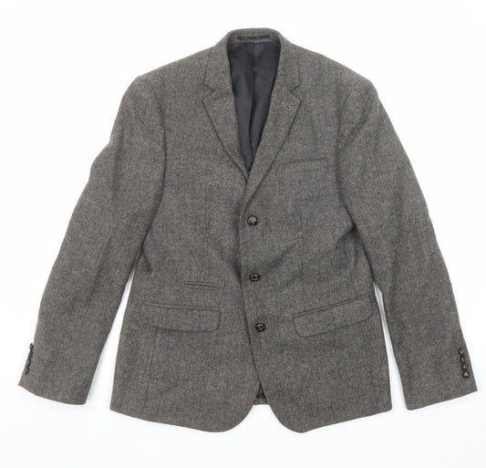 Mens UK Size 38 ASOS Regular Grey Suit Jacket