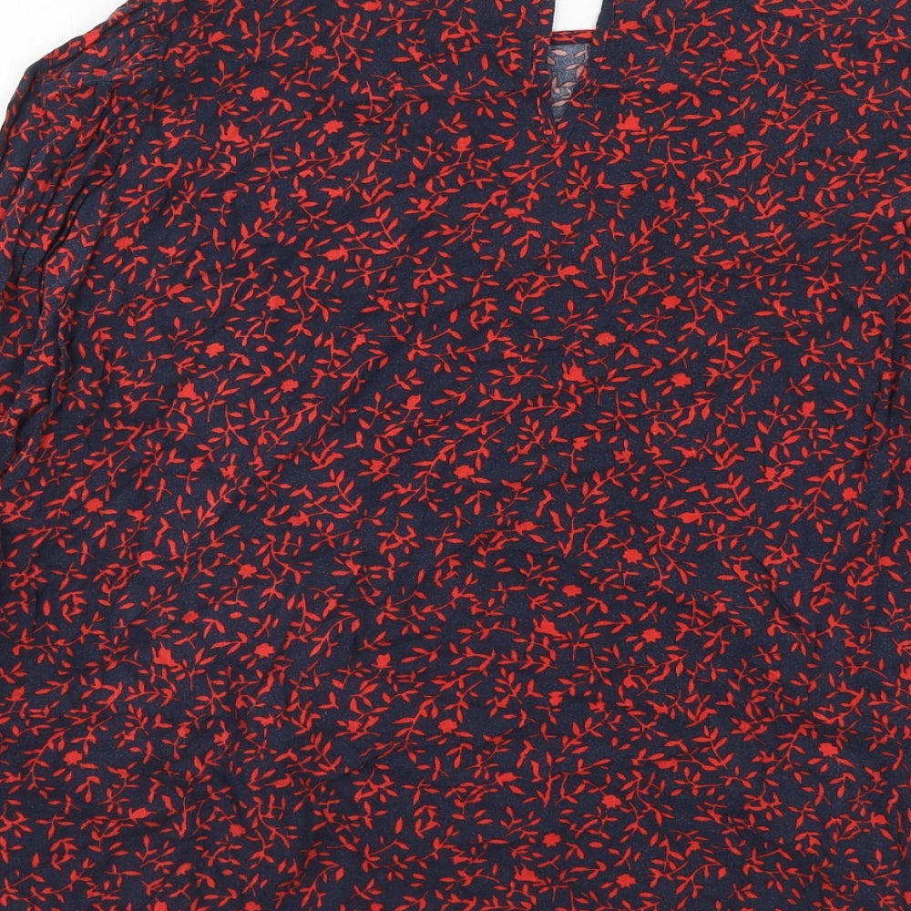 Womens UK Size 12 Marks and Spencer Blue Basic Blouse