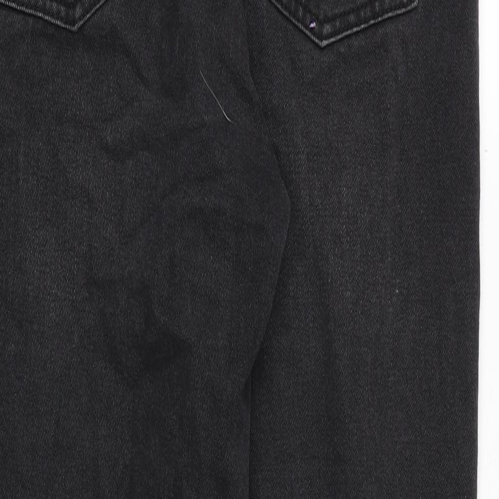 Nasty Gal Womens Black Cotton Skinny Jeans Size 31 in Regular Zip