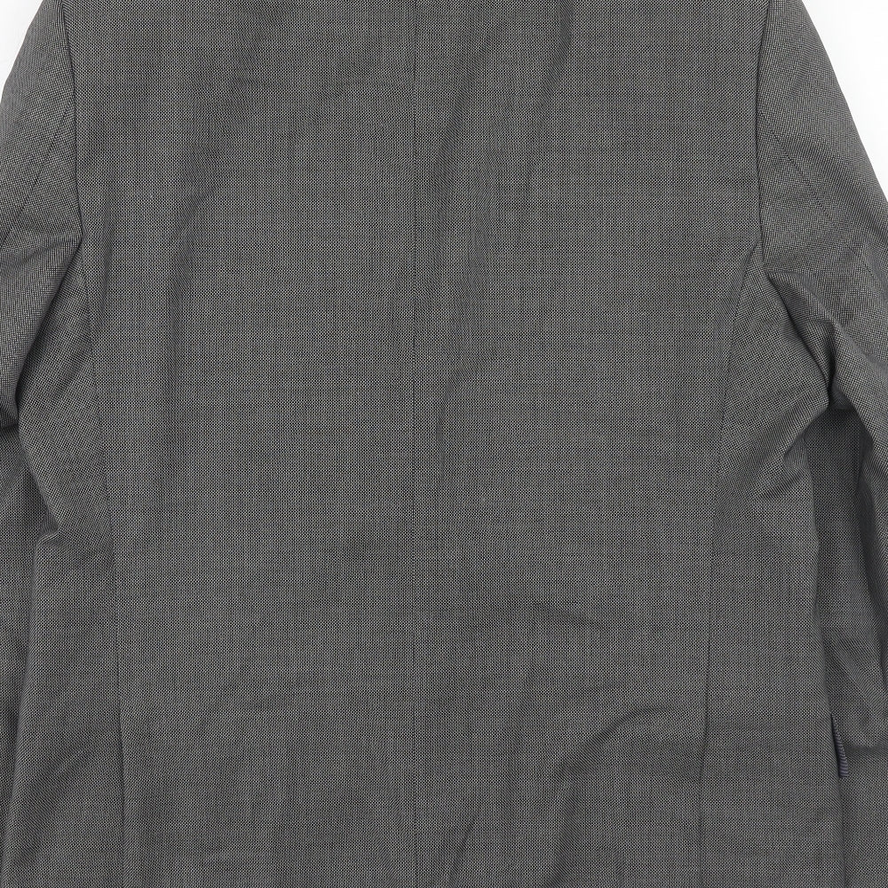 Mens UK Size 42 Daniel Hetcher Regular Grey Suit Jacket