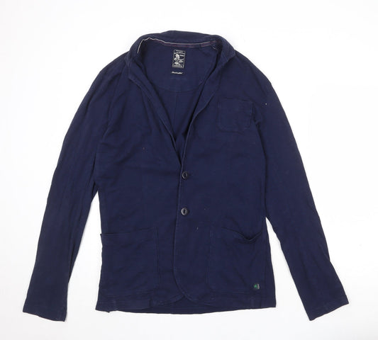 Additional front view of ESPRIT women’s blue jacket, size XL, button