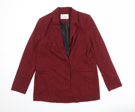 Womens UK Size M Stradivarius Regular Red Suit Jacket