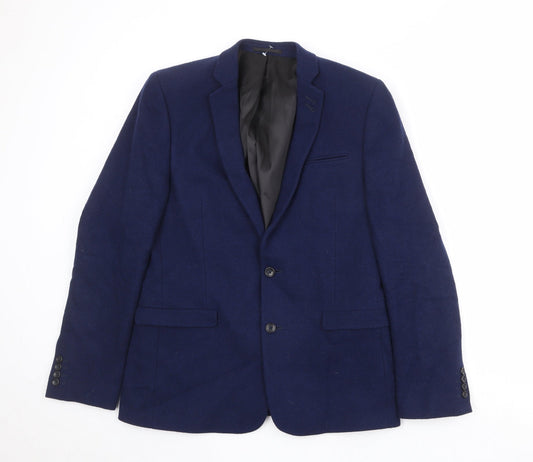 Mens UK Size 42 ASOS Regular Blue Suit Jacket