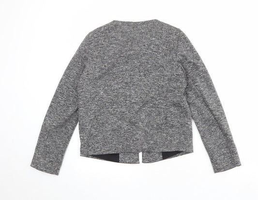 Mango Womens Grey Geometric Jacket Size S