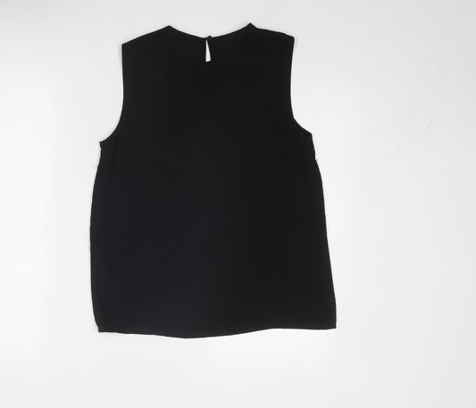 Womens UK Size 10 Warehouse Black Basic Tank