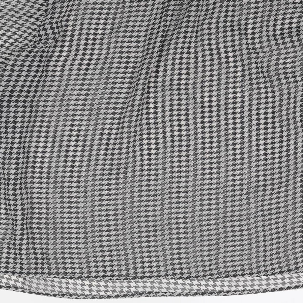 Cotton Traders Womens Black Geometric Polyester Basic Blouse Size 14 Mock Neck