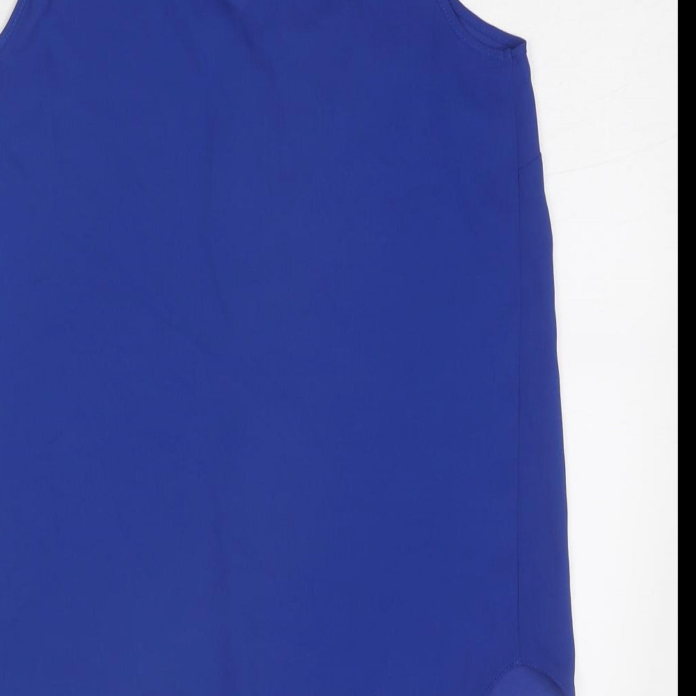 Womens UK Size 8 Dorothy Perkins Blue Basic Tank