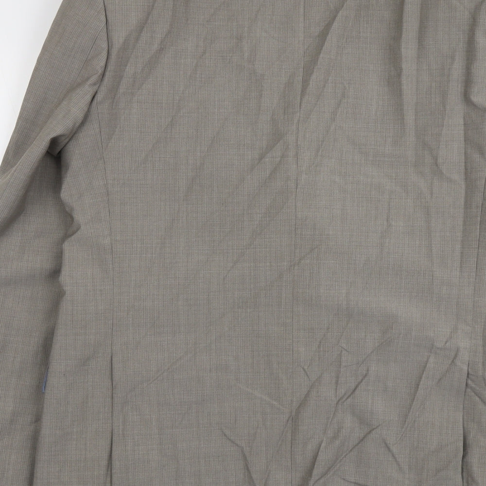 Mens UK Size 42 Marks and Spencer Regular Beige Suit Jacket