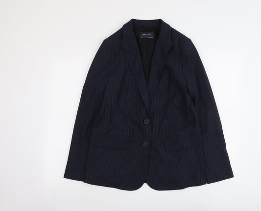 Womens UK Size 8 Marks and Spencer Regular Blue Suit Jacket