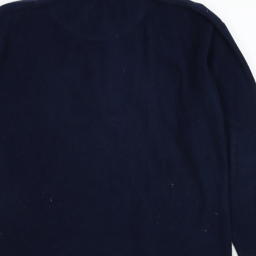 Authentic Womens Blue Polyester Pullover Sweatshirt Size 10 Pullover - Size 10-12