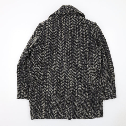 Womens UK Size 16 Label Lab Grey Overcoat