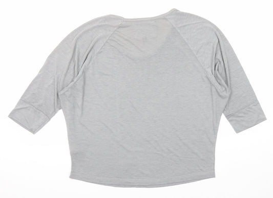 Womens UK Size 10 NEXT Grey Basic T-Shirt
