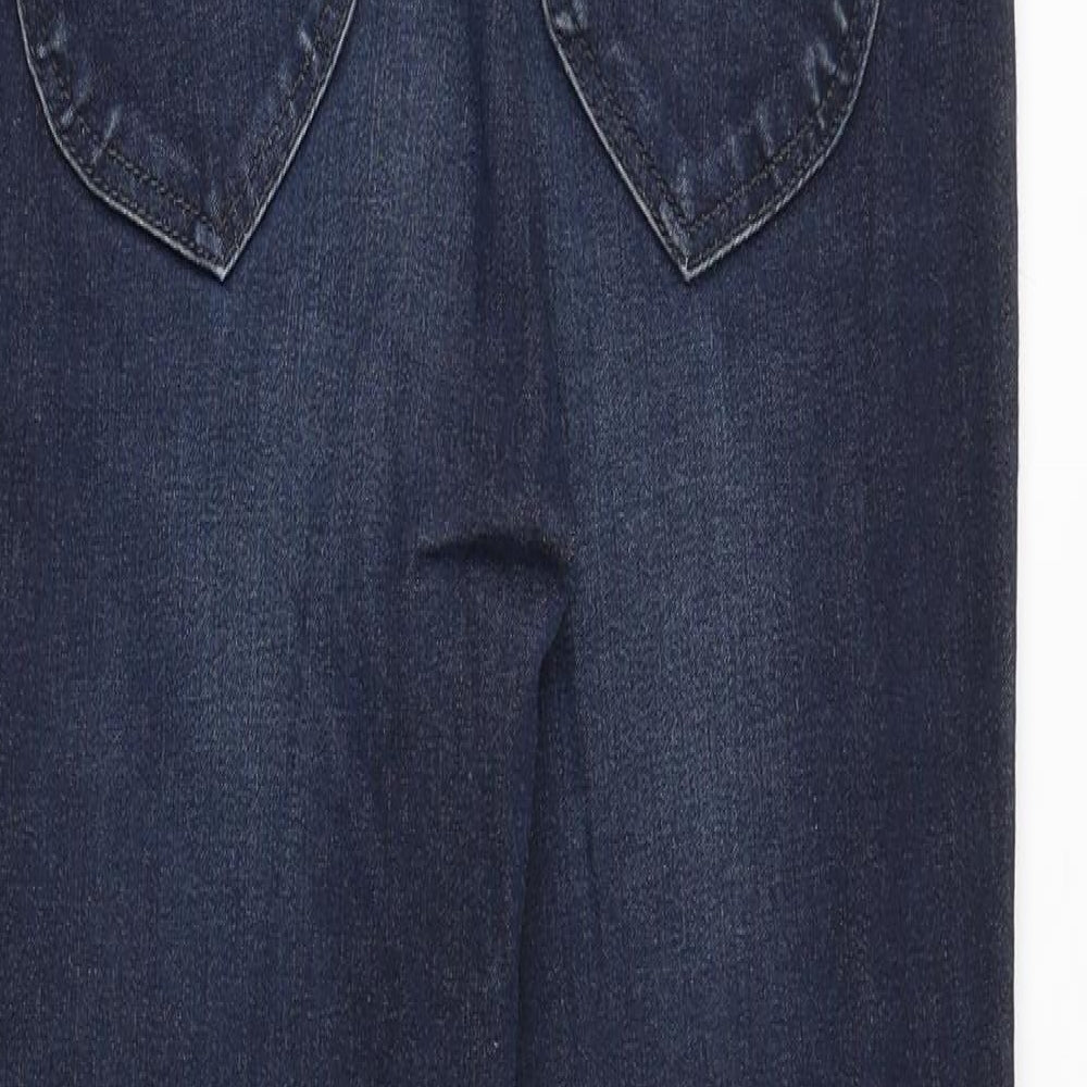 Lee Womens Blue Polyester Skinny Jeans Size 30 in Regular Zip