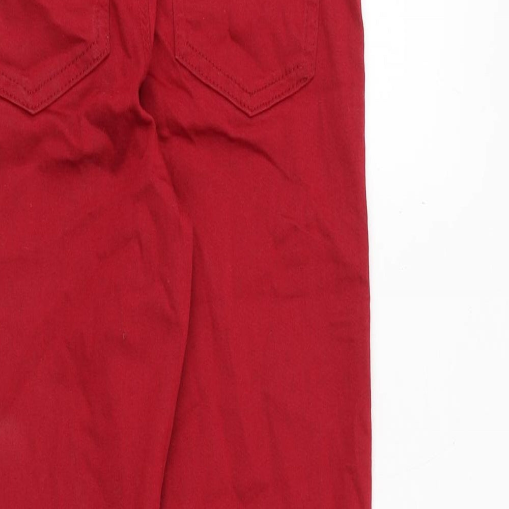 Womens UK Size 6 Marks and Spencer Regular Fit Jegging Red Jeans
