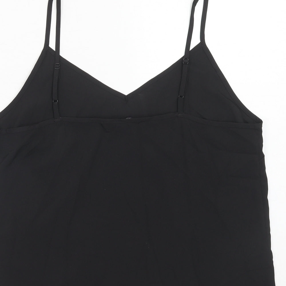 Womens UK Size 12 Marks and Spencer Black Basic Tank