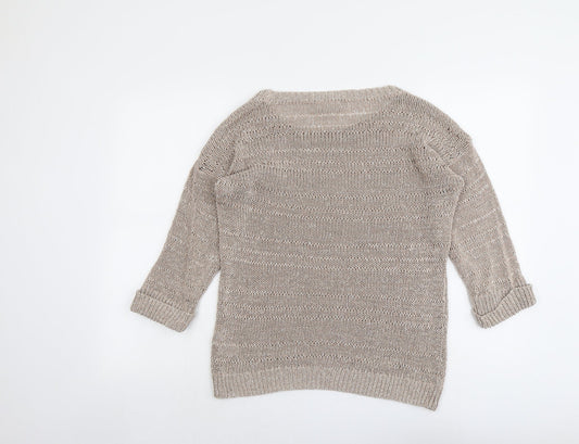 Womens UK Size M Wallis Beige Pullover Jumper