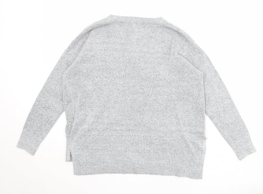 Womens UK Size S New Look Grey Pullover Jumper