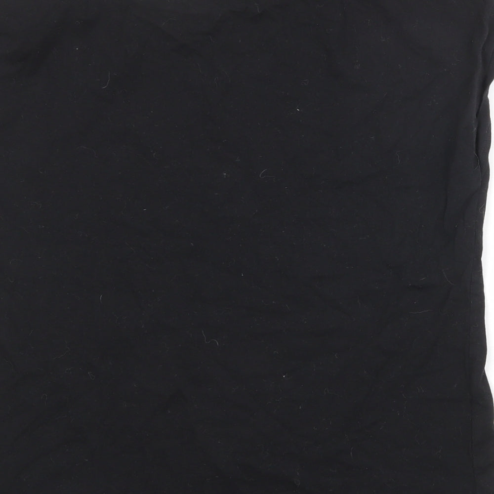 Womens UK Size 10 Very Black Basic T-Shirt