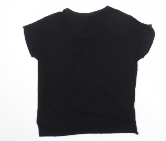 Womens UK Size 12 NEXT Black Basic T-Shirt