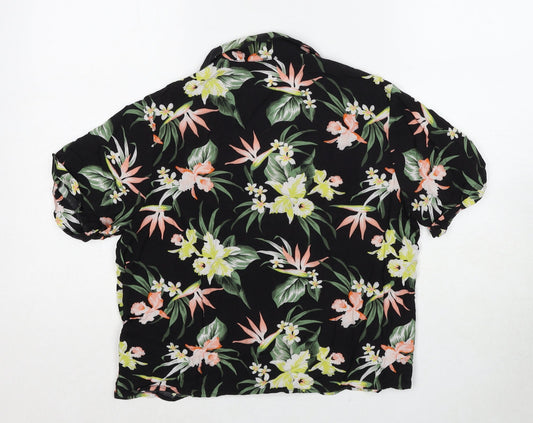 Womens UK Size 4 Divided by H&M Multicoloured Basic Button-Up