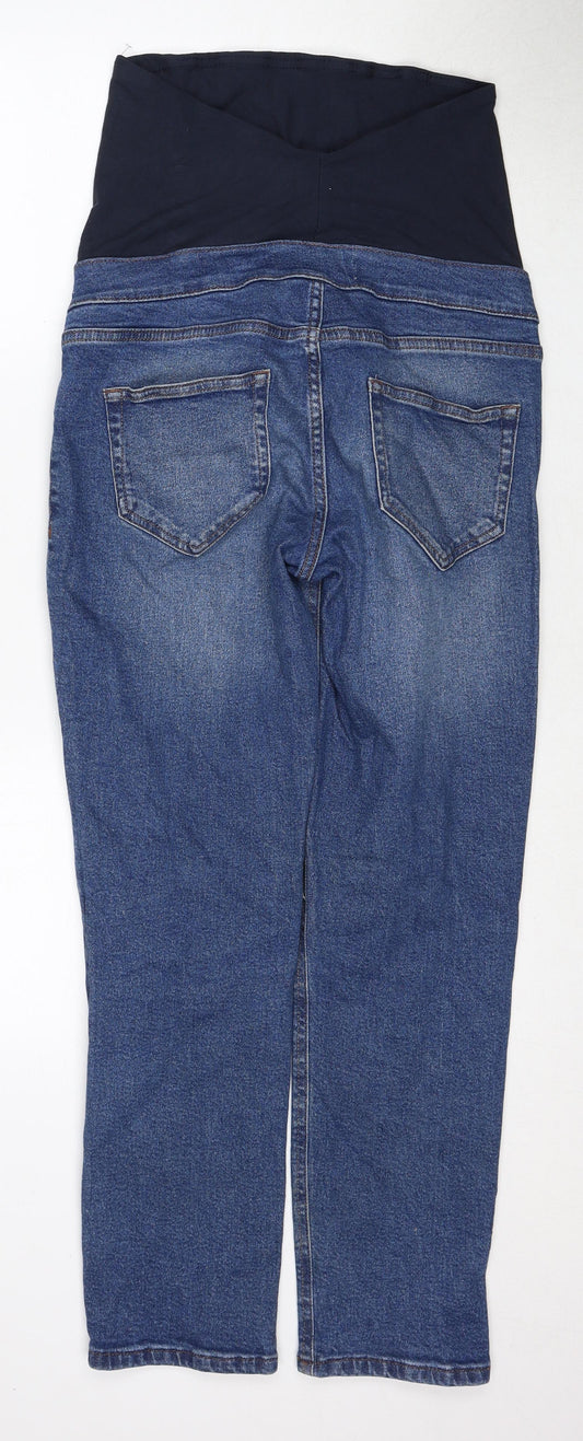 NEXT Womens Blue Cotton Straight Jeans Size 8 Slim