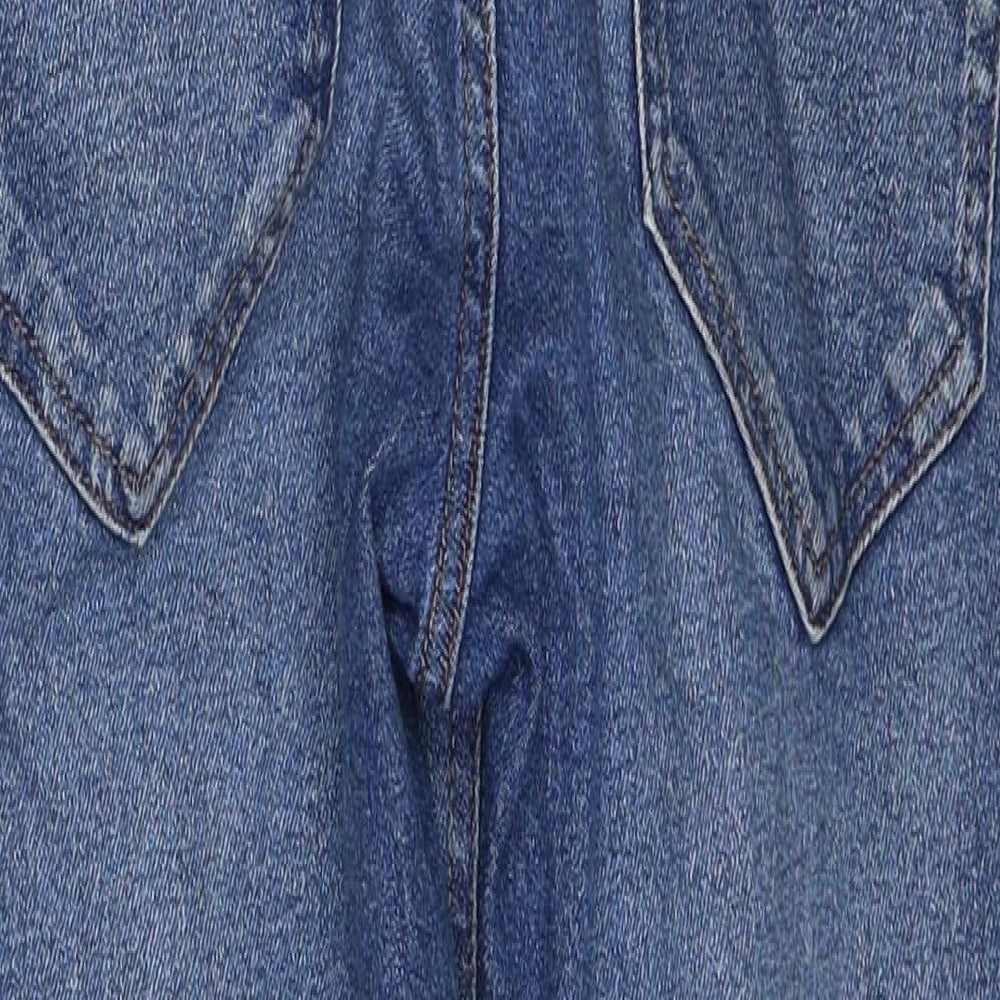 NEXT Womens Blue Cotton Straight Jeans Size 8 Slim