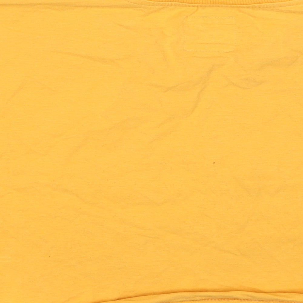 Womens UK Size S Chelsea Peers Yellow Basic T-Shirt