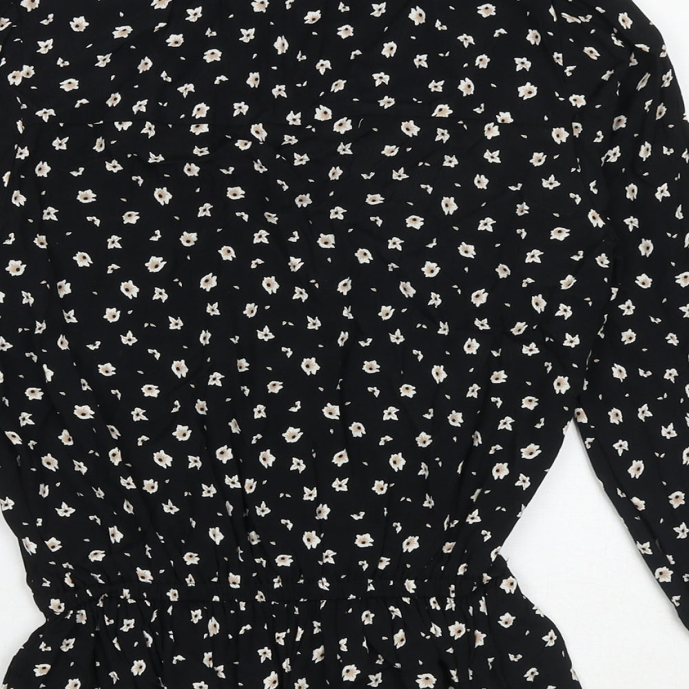 Womens UK Size 8 Marks and Spencer Black Basic Blouse