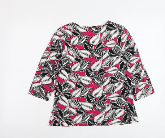 Womens UK Size 14 Marks and Spencer Multicoloured Basic Blouse