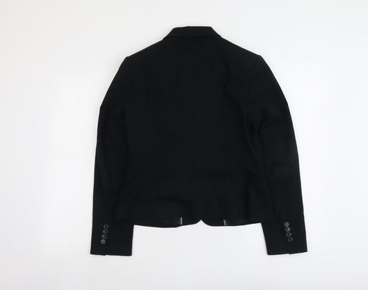Marks and Spencer Womens Black Polyester Jacket Suit Jacket Size 10