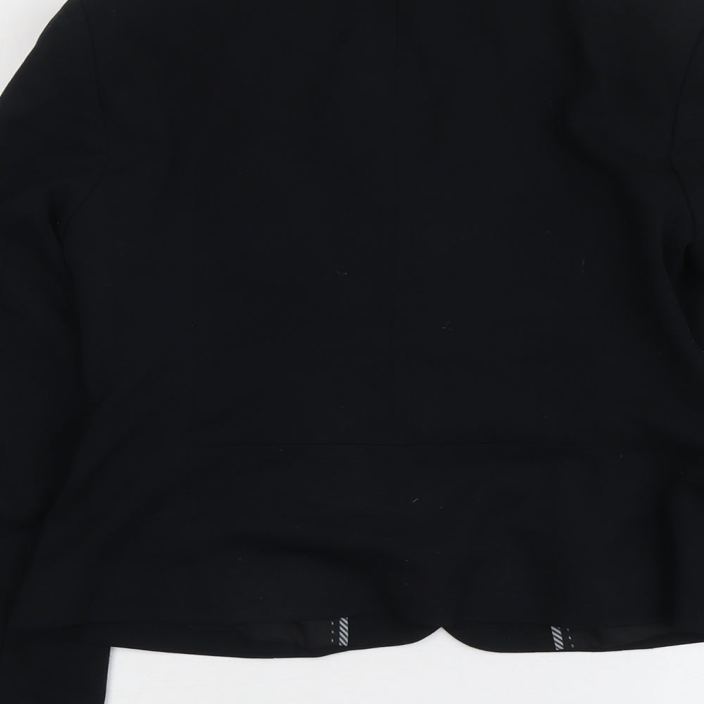 Marks and Spencer Womens Black Polyester Jacket Suit Jacket Size 10