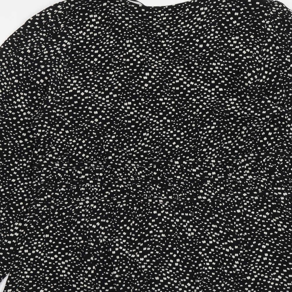 Womens UK Size 12 Per Una Black Basic Blouse