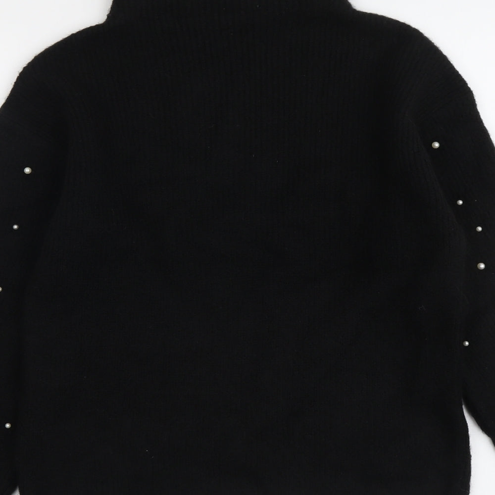 Womens UK Size S Marks and Spencer Black Pullover Jumper