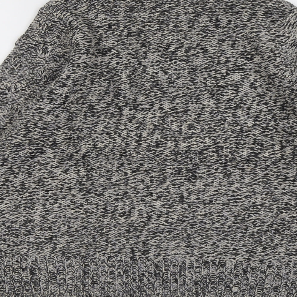 Womens UK Size 12 Debenhams Grey Cardigan Jumper