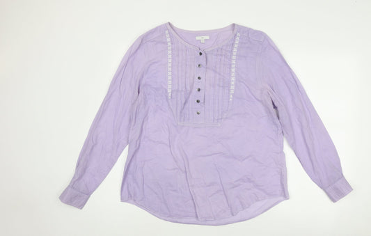 Womens UK Size S Gap Purple Basic Blouse