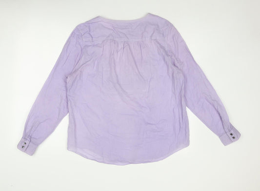 Womens UK Size S Gap Purple Basic Blouse