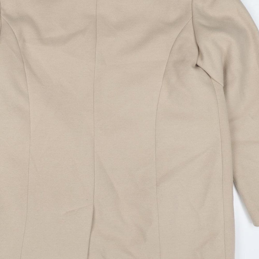 Womens UK Size 12 Marks and Spencer Beige Overcoat