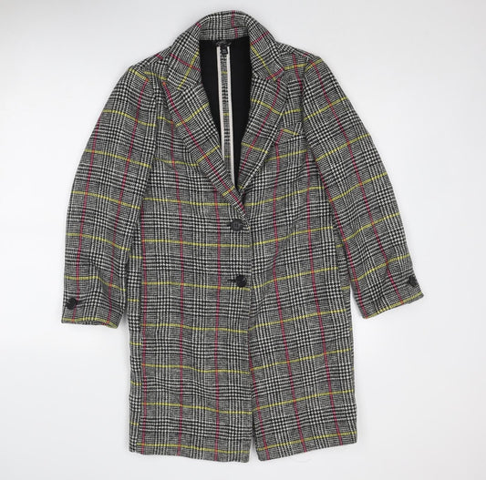 Womens UK Size 6 Topshop Multicoloured Overcoat