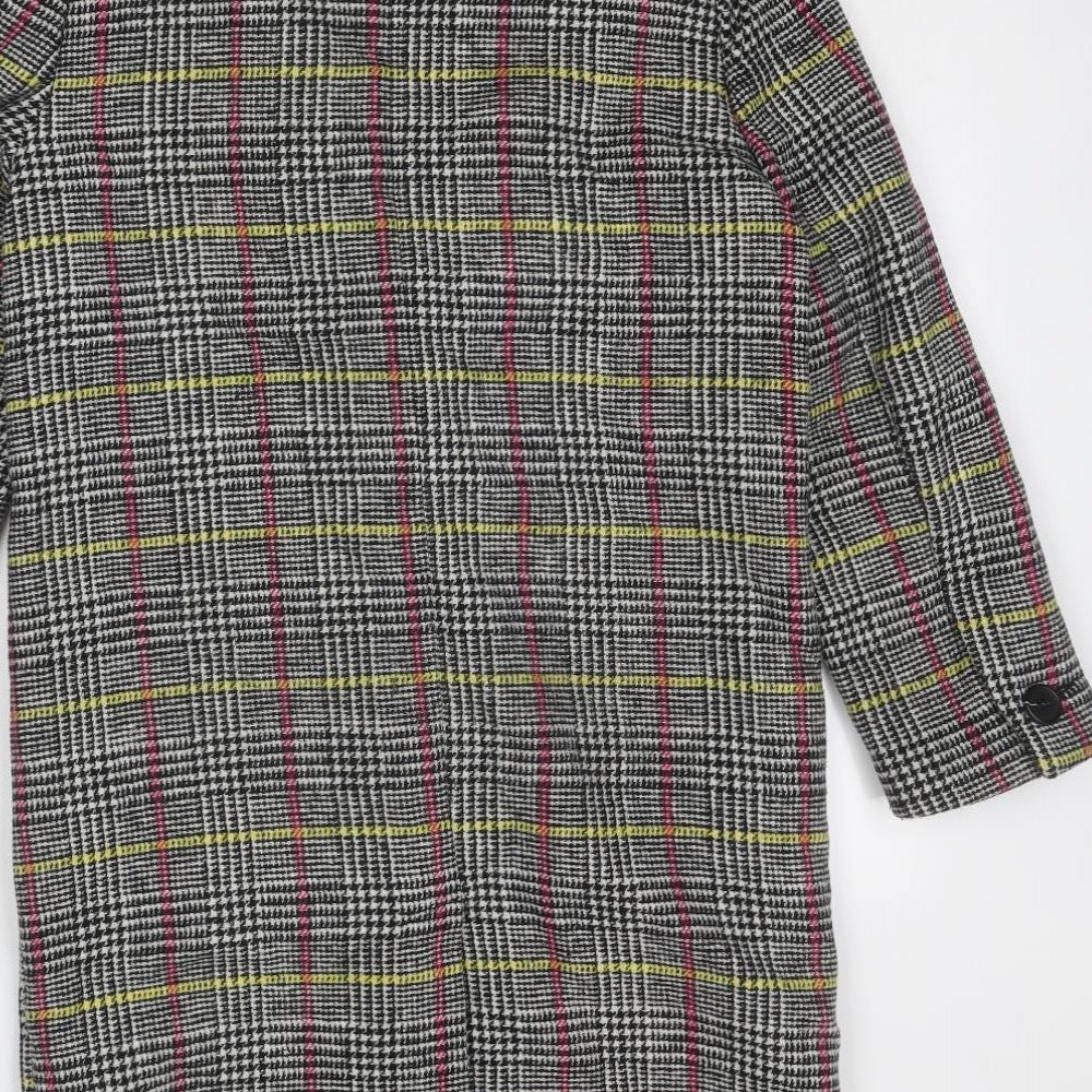 Womens UK Size 6 Topshop Multicoloured Overcoat