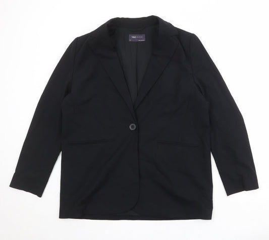 Womens UK Size 14 Marks and Spencer Regular Black Suit Jacket