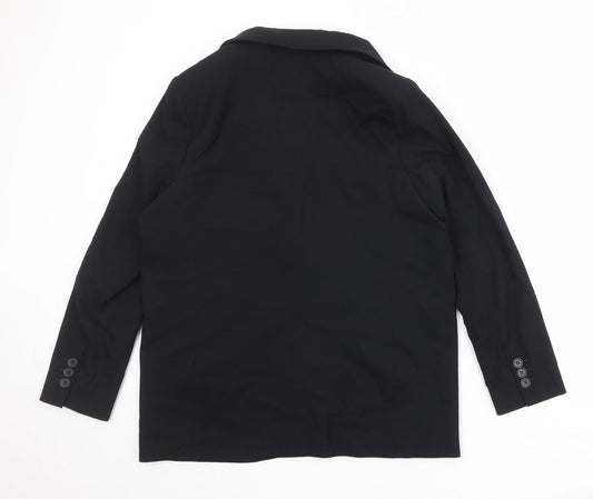 Marks and Spencer Womens Black Polyester Jacket Suit Jacket Size 14