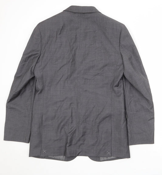 Mens UK Size 40 Autograph Regular Grey Suit Jacket