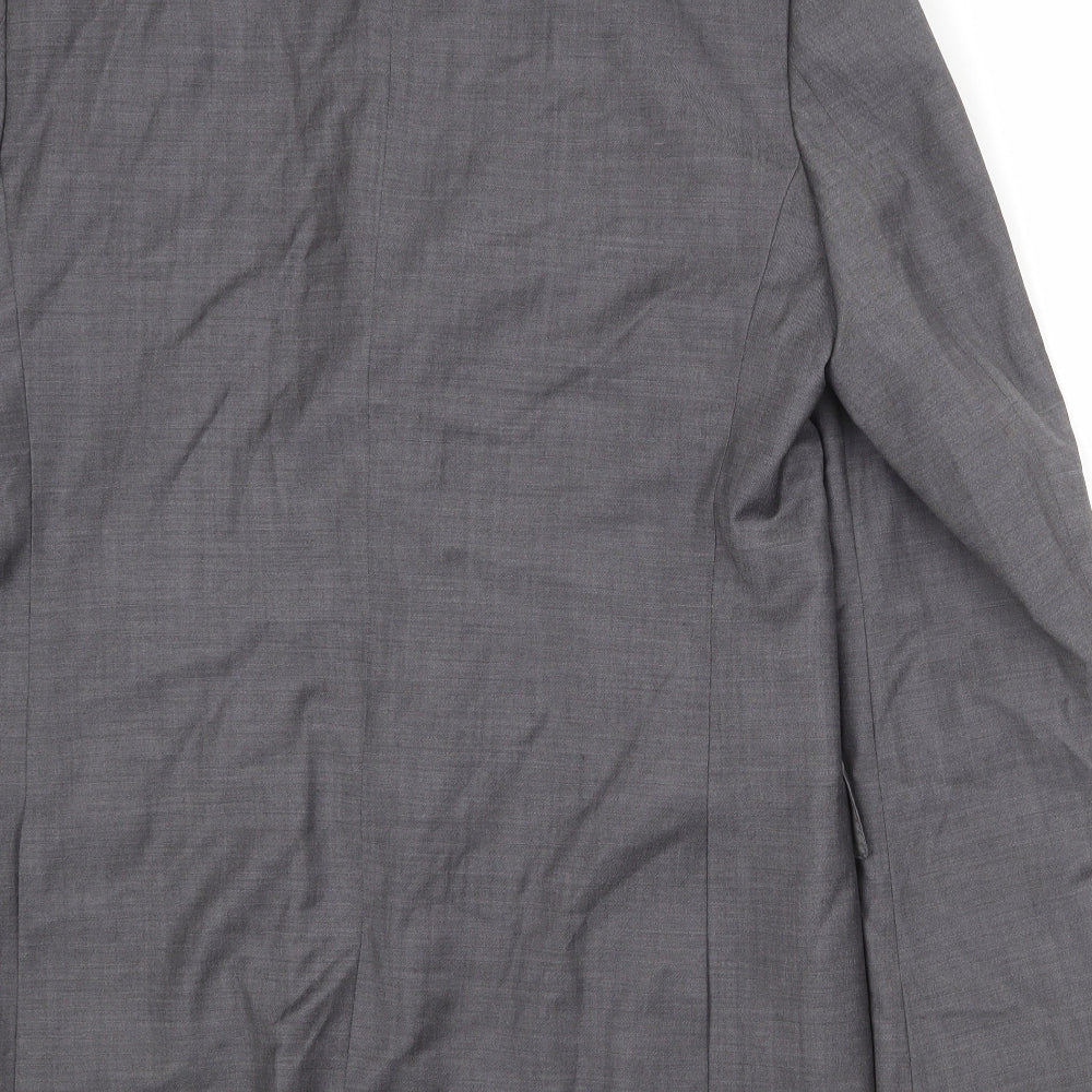 Autograph Mens Grey Wool Jacket Suit Jacket Size 40 Regular