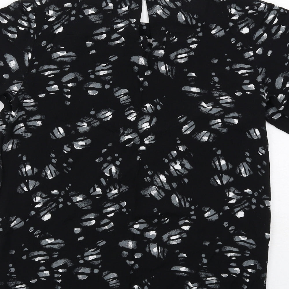 Womens UK Size 6 NEXT Black Basic Blouse