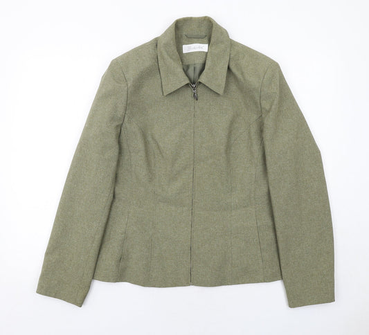 Womens UK Size 16 Berkertex Green Jacket