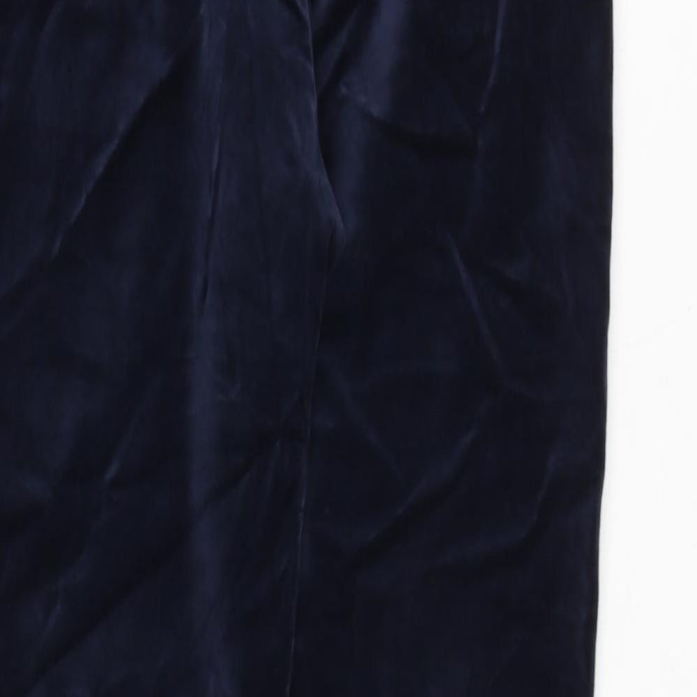 Womens UK Size 8 Marks and Spencer Regular Fit Blue Trousers