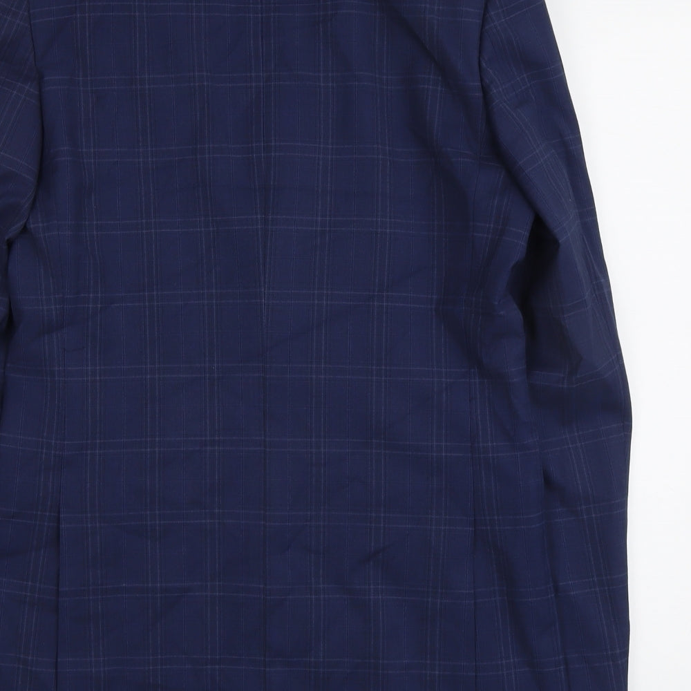 Mens UK Size 38 Marks and Spencer Regular Blue Suit Jacket