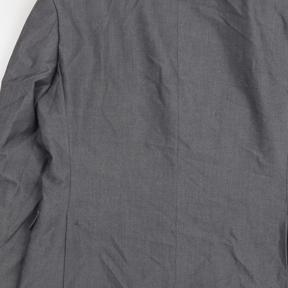Mens UK Size 38 Red Herring Regular Grey Suit Jacket