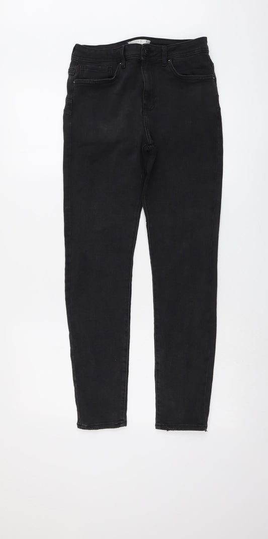 Forever 21 Womens Grey Cotton Skinny Jeans Size 27 in L28 in Regular Button